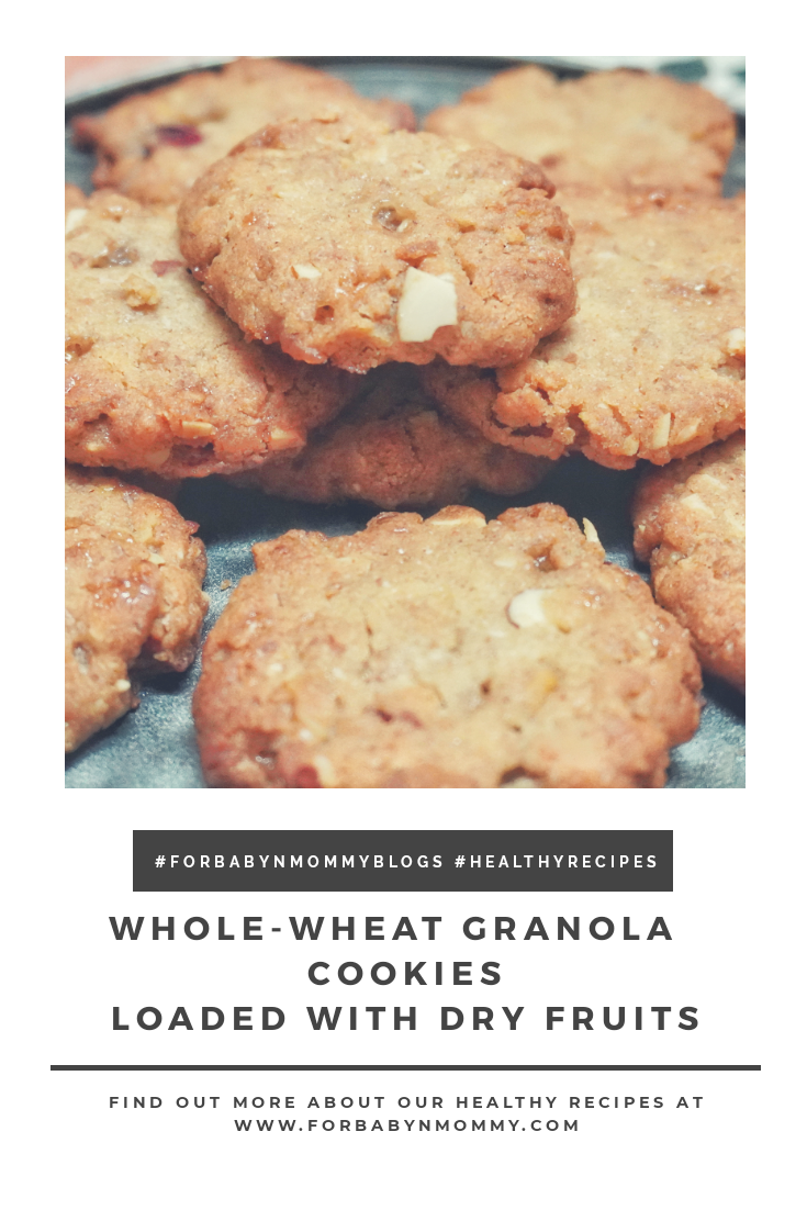 Whole wheat granola cookies