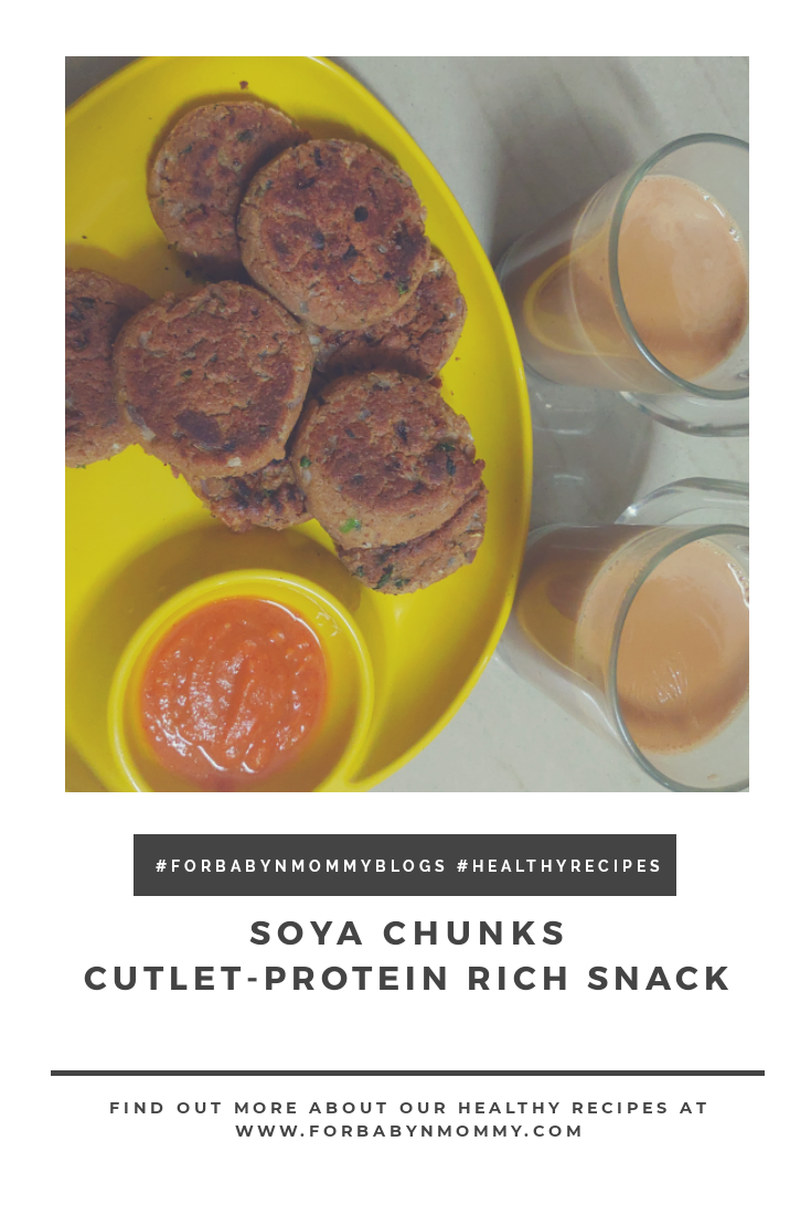 Soya chunks cutlet- protein rich snacks