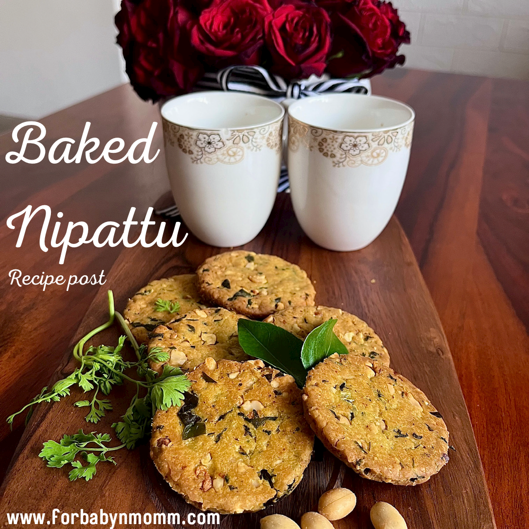 Baked Nipattu – A Healthier version of the Famous Bangalorean Snack !!